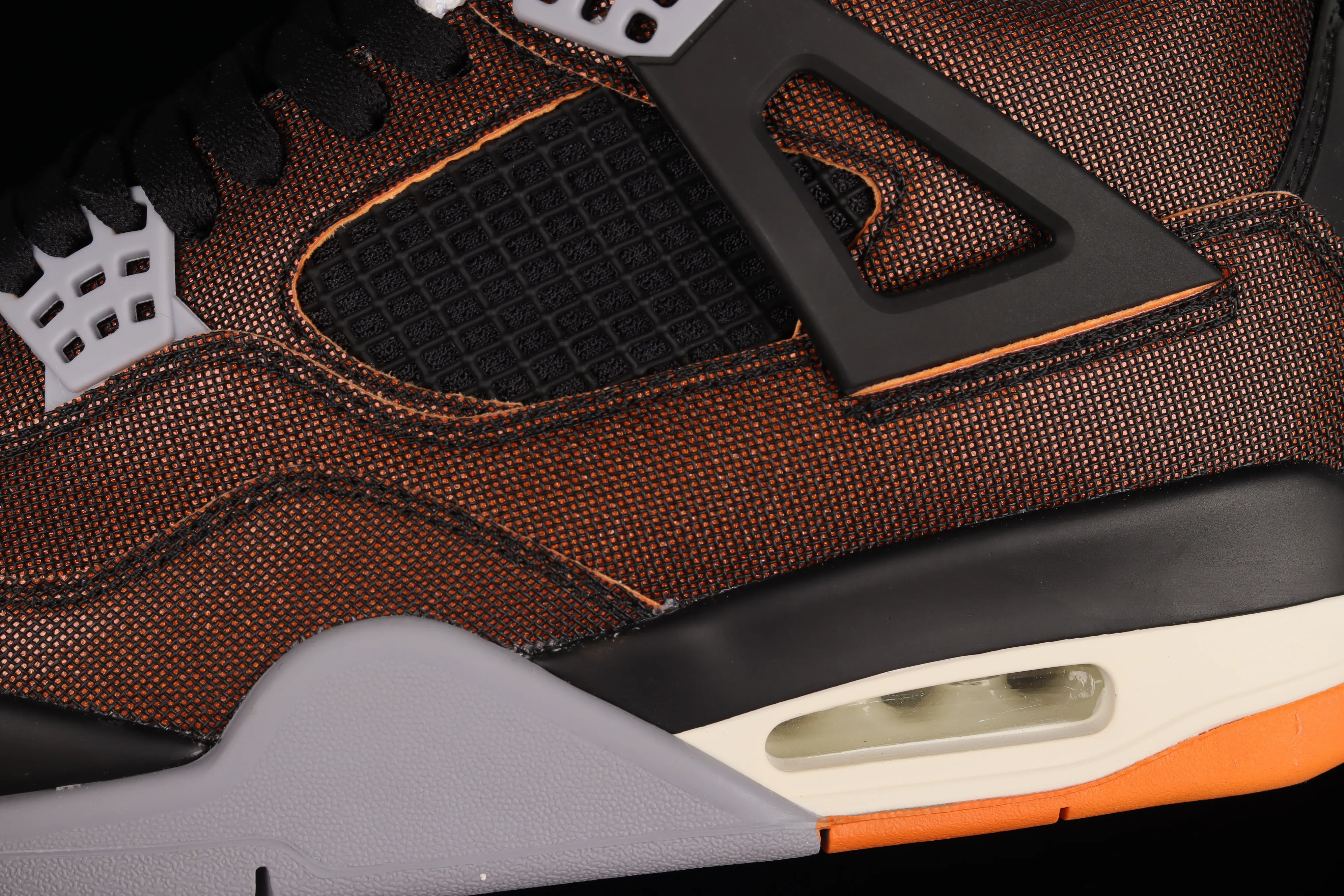 All categories Air Jordan Jordan series basketball shoes Air Jordan 4 Pure original Air Jordan 4 Retro SE AJ4 Joe 4 brass black orange starfish orange CW7183-100
